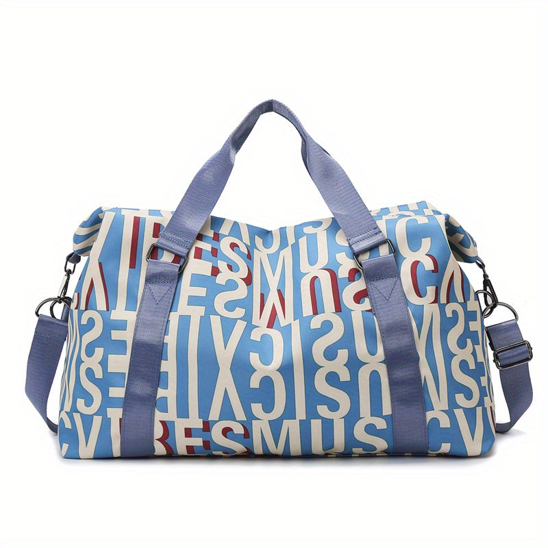 T0259 Colorful Letter Travel Bag Fitness Bag