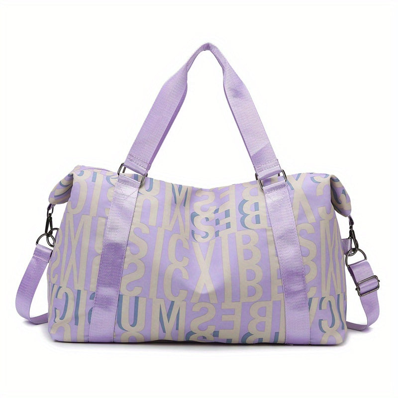 T0259 Colorful Letter Travel Bag Fitness Bag
