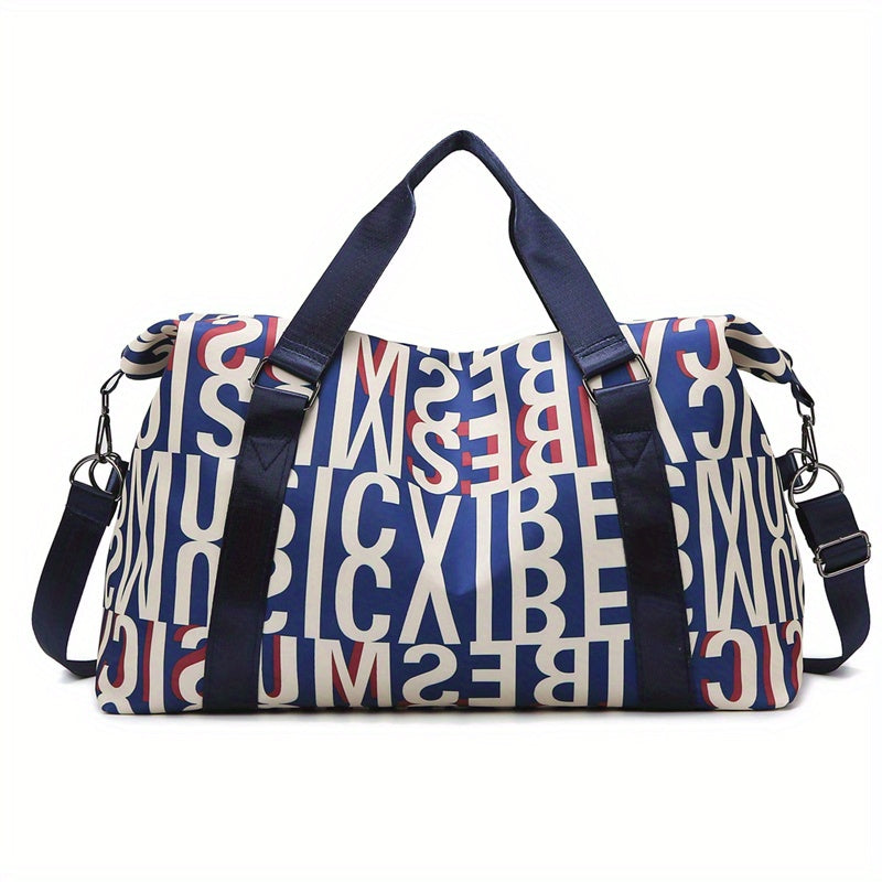 T0259 Colorful Letter Travel Bag Fitness Bag