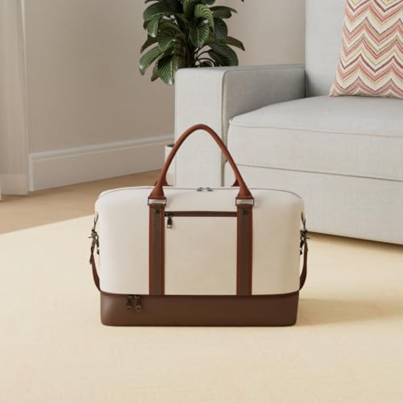 omcriWeekender Overnight Bag Carry On Bag Travel Bag with Shoe Pouch