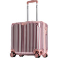 Small Carry on Luggage Airline Approved Hardside Carry on Suitcases with Spinner Wheels and TSA Lock 18 Inch Travel Luggage Hard Shell Lightweight Rolling Suitcases for Travel\u002FBusiness Rose Gold
