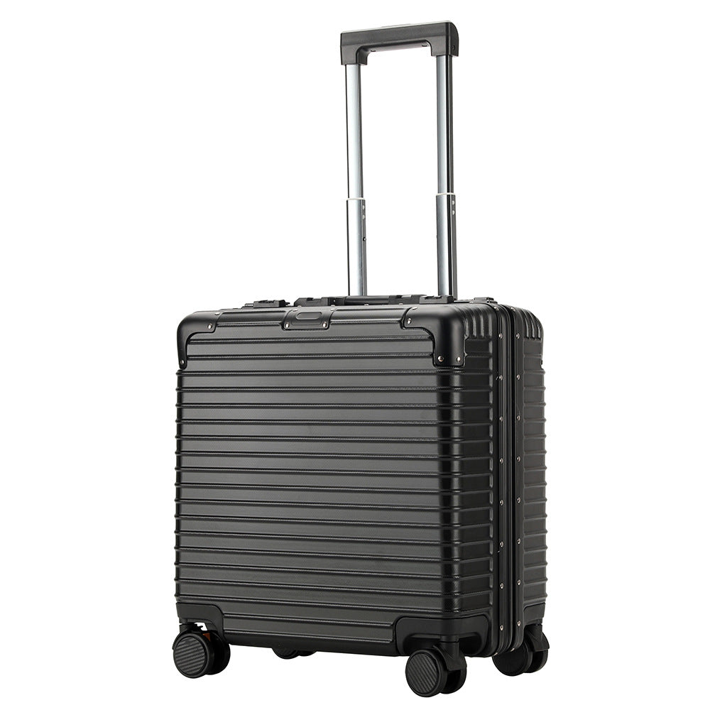 GZSONGJI 18-Inch Carry-On Luggage Approved by Airlines, Featuring a Lightweight Suitcase with an Aluminum Frame And TSA Lock - Reinforced Metal Corners, Ideal Compact Cabin Bag for Business Trips