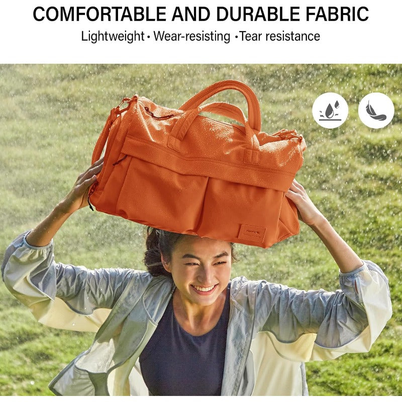 Hanke Cloud Carry On Luggage Bags for Travel Carry On Bag for Women Lightweight Travel Tote Bag Overnight Weekender BagMocha Brown