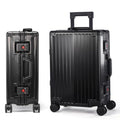 omcriUrbanExplorer All Aluminum Carry On Lage 22x14x9 Airline Appd Heavy Duty Hard Shell Suitcases Zipperl Suitcase with TSA Lock Black 20 Inch