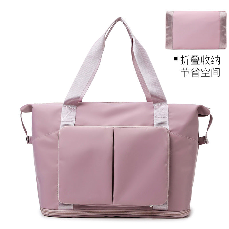 A Versatile Travel Bag with Expandable Capacity, Featuring Dry And Wet Separation, Lightweight Design, Suitable for Maternity Use, And Perfect for Students' Storage Needs