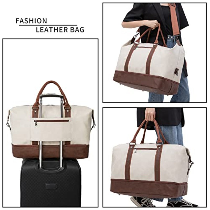 omcriWeekender Overnight Bag Carry On Bag Travel Bag with Shoe Pouch