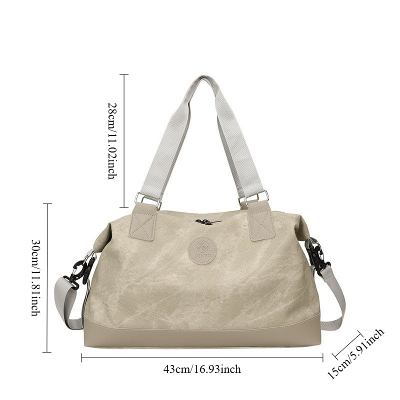 1pc Large Capacity Lightweight Oxford Fabric Travel Duffel Bag & Tote Suitable for Short Trips, Business Trips, Gym, Commute - Adjustable Shoulder Straps, Durable Carry- Luggage with Multi-Color Options for &