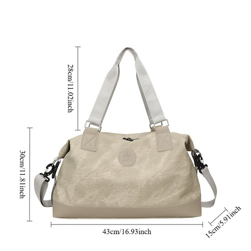 1pc Large Capacity Lightweight Oxford Fabric Travel Duffel Bag & Tote Suitable for Short Trips, Business Trips, Gym, Commute - Adjustable Shoulder Straps, Durable Carry- Luggage with Multi-Color Options for &