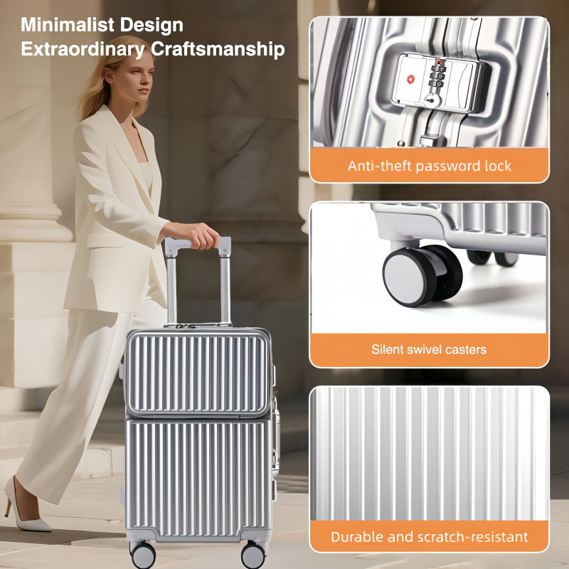 Luggage Set 9pcs 9pcs Luggage Set Including 20 And 24-Inch Suitcases, a Travel Storage Bag, And a Hard TSA Lock. The 20-Inch Carry-On Suitcase Features an Aluminum Frame, a Hardside Design