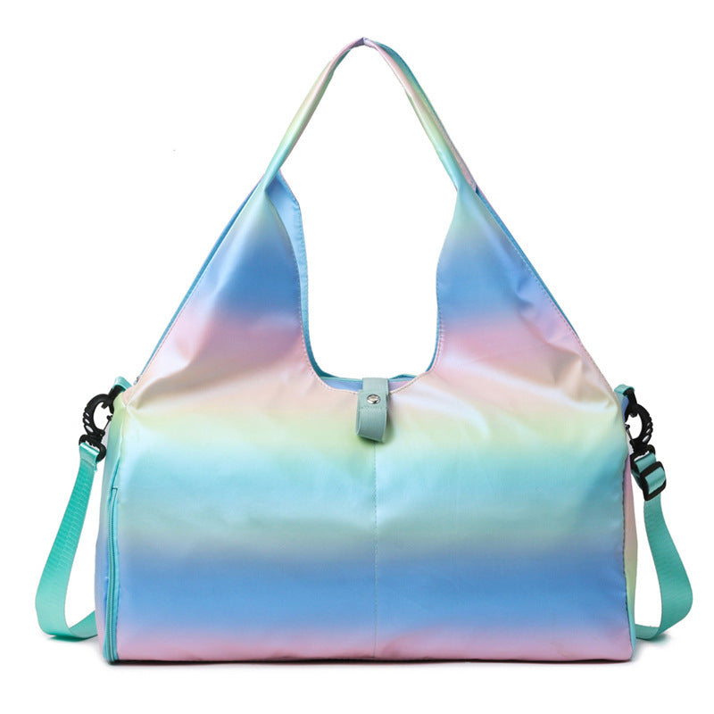 Swimming Yoga Bag, Fashionable Dance Bag, Sports and Fitness Bag for Women, Large Capacity, Dry and Wet Separation, Short-trip Travel Bag