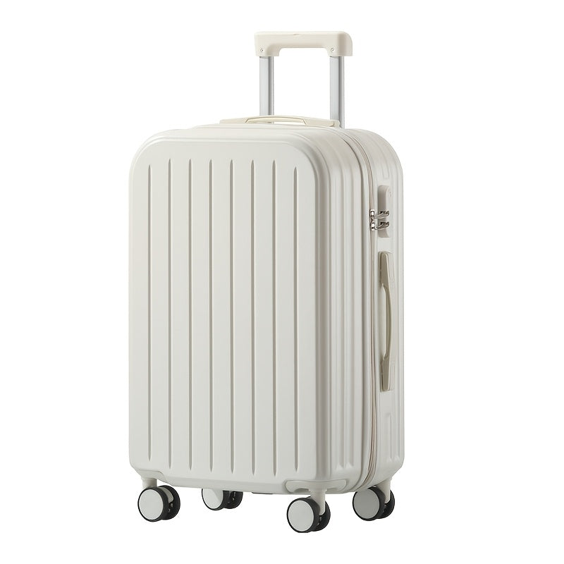 20\u002F24 Inch Stylish PC Zipper Suitcase • Travel Trolley Bag for Women • Featuring a Cup Holder And USB Charging Port