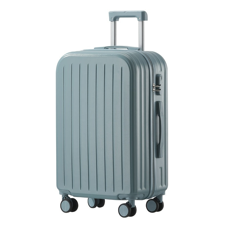 20\u002F24 Inch Stylish PC Zipper Suitcase • Travel Trolley Bag for Women • Featuring a Cup Holder And USB Charging Port