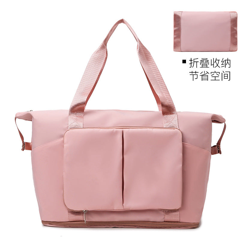 A Versatile Travel Bag with Expandable Capacity, Featuring Dry And Wet Separation, Lightweight Design, Suitable for Maternity Use, And Perfect for Students' Storage Needs